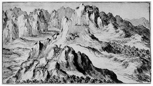 Der Kfer hngt am Drachenschwanz (Athanasius Kircher, 1664)